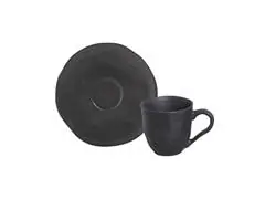 Conjunto Porto Brasil com 6 Xícaras de Café Orgânico Preto Matte - 0