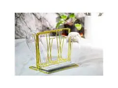 Suporte Vertical Mesa Decorativo 6 Copos Luxo Taca Dourado - 1