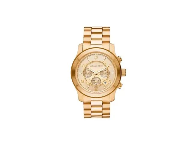 Relógio Michael Kors Feminino Runway Dourado MK9074/1DN