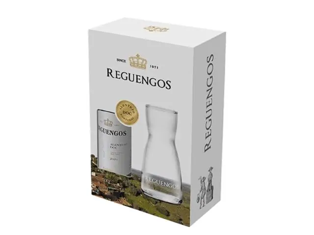 Kit Vinho Tinto Português Carmim Reguengos Alentejo com Decanter