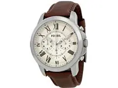 Relógio Fossil Masculino Grant Prata FS4735/0BN