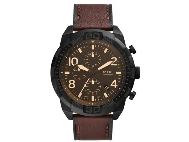 Relógio Fossil Masculino Bronson Preto FS5875/1PN