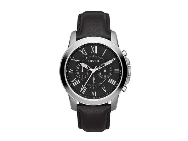 Relógio Fossil Masculino Grant Prata FS4812/0PN