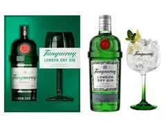 Kit Gin Tanqueray London Dry VAP 750ml com taça para drink