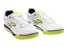 Chuteira Futsal Joma Top Flex Rebound Branco e Amarelo