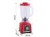 Liquidificador Arno Power Mix Limpa Fácil 700W Comfort Vermelho - 7