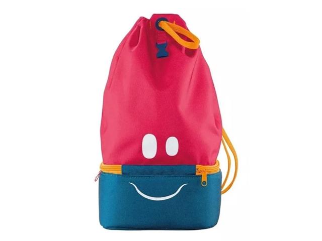 Vianda Lunch Bag Picnik Kids Maped Bolsa de Tela rosa