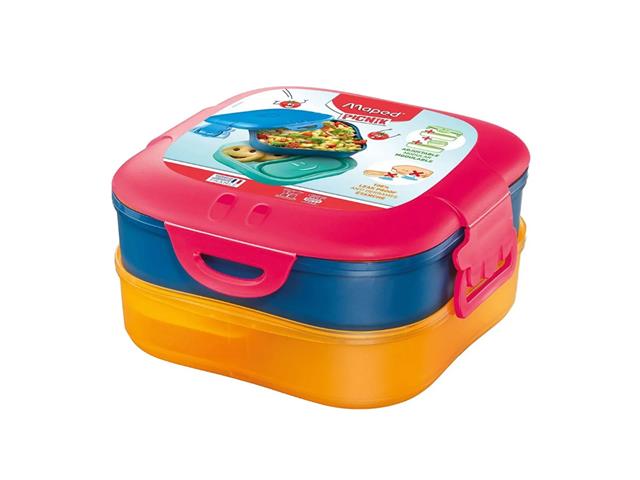 Porta Alimentos Maped Plástico Picnik 3 en 1 rojo