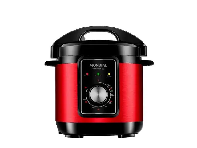 Panela de Pressão Elétrica Mondial PE-47-3L-RI PraticCook Red 3L 220V