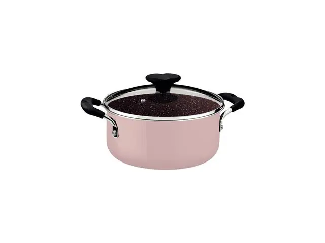 Caçarola Tramontina Tunis em Alumínio Rosa Trufado 20 cm 2,9 L