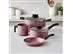Jogo de Panelas Tramontina Linz em Aluminio Starflon Max Rosa 04 Peças - 8