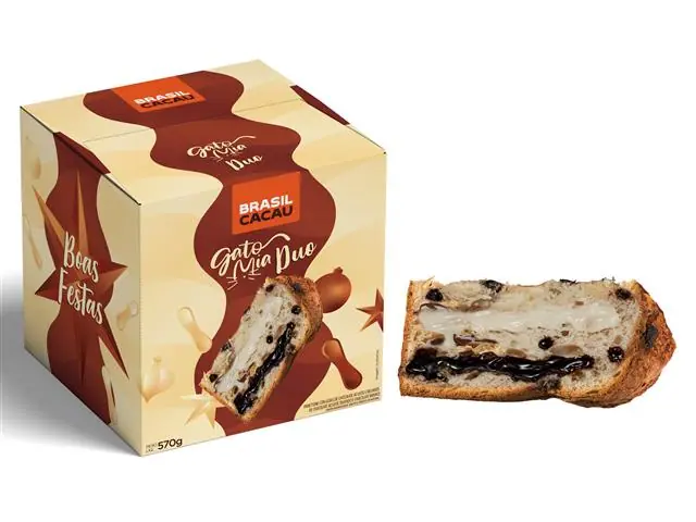 Panettone Brasil Cacau Gato Mia Duo 570G