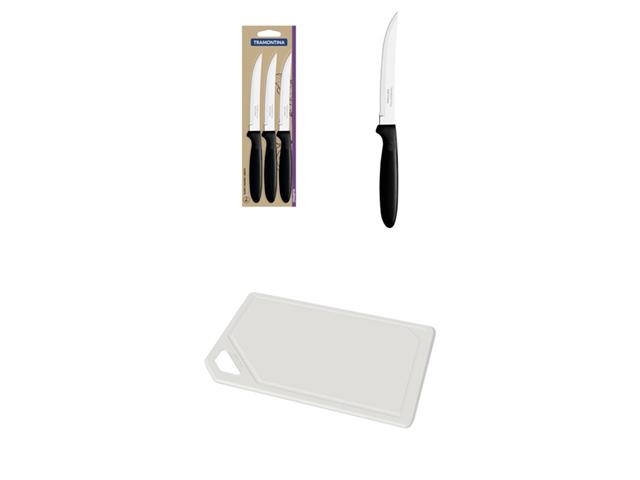 Kit Juego de Cuchillos para Asado Tramontina + Tabla Tramontina Mix