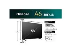 Smart TV 58" Hisense UHD 4K DLED 58A6K com Sleep Timer e WiFi - 2