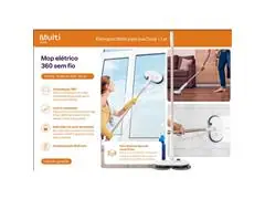 Mop Elétrico para Pisos e Vidros Sem Fio Multi Home HO315 Bivolt - 9