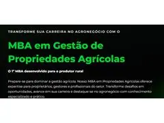 MBA em Gestão de Propriedades Agrícolas no Agronegócio - 0