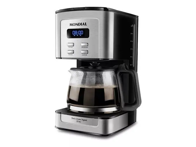 Cafeteira Elétrica Dolce Arome Digital Mondial Preto/Inox 800W 220V