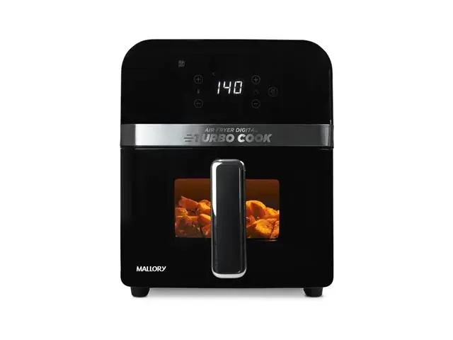 Fritadeira Elétrica Mallory 6 Litros Turbocook Preto