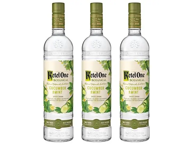 Combo Vodka Ketel One Botanical Cucumber & Mint Garrafa 750ml - 3 Uni