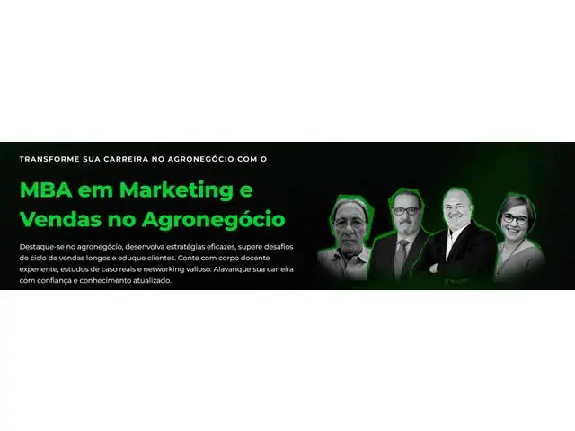 MBA em Marketing e Vendas no Agronegócio