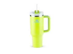 Copo com Canudo Stanley Quencher 2.0 Bright Lime 1,180 Litros