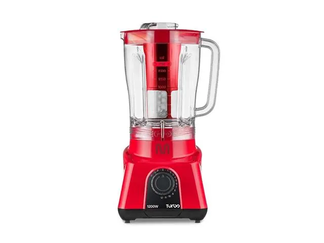 Liquidificador Multi Turbo 1.200W 12 Velocidades 2,6L Vermelho
