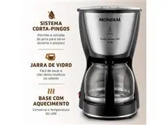 Cafeteira Elétrica Dolce Arome Inox 18 Xícaras Mondial - 2