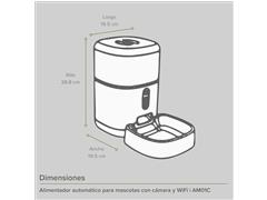 Dispensador de croquetas automático WiFi 4 L - 3