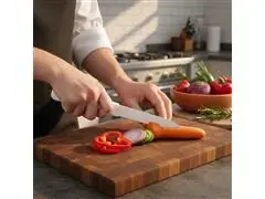 Faca para Legumes Tramontina Profissional Inox e Cabo Branco 3" - 8