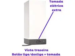 Luminária de Mesa USB TRIO MINI Base Preta com Cúpula Branca - 5