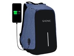 Mochila Gadnic South Port Porta Notebook Antirrobo Azul  - 0