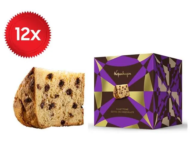 Combo 12 Panettones Kopenhagen Gotas de Chocolate 550G