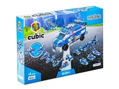 Blocos de Montar Cubic 25 em 1 Polícia 569 Peças Multikids BR1619 - 0