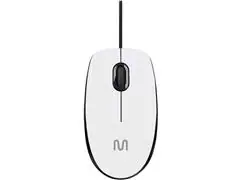 Mouse com Fio MF400 Silencioso Conexão USB 1200dpi Branco Multi MO389 - 0