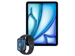 iPad Air Apple WiFi + Celular 128GB Azul + Watch Series 9 Meia Noite - 0