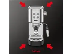 Cafeteira Elétrica Arno Espresso Steam&Pump Inox 1L Cesp - 6