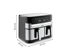 Fritadeira Airfryer Arno Dual 5,2L+3,1L Inox Digital 1800W AFD2 - 9