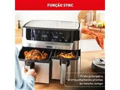 Fritadeira Airfryer Arno Dual 5,2L+3,1L Inox Digital 1800W AFD2 - 4