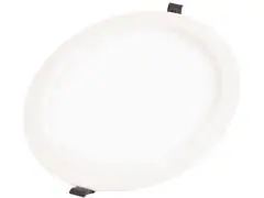 Plafon LED Tramontina Redondo de Embutir Slim 18W 3000K Luz Amarela