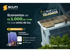 Kit CorSolar Scuit para Telhado 1.000K - Energia Solar - 0