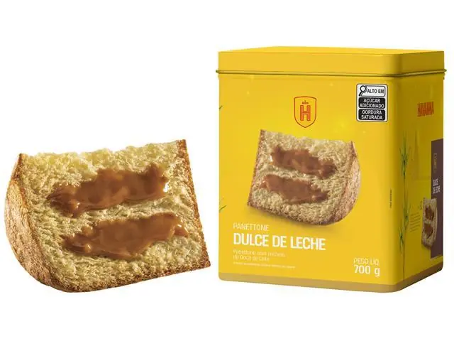 Panettone Havanna Lata Recheado de Doce de Leite 700g