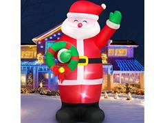 Santa Claus inflable con luz led de 1.8 metros - 0