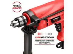 Furadeira de Impacto Mondial NFFI-07 Power Tools 220V - 3