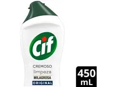 CIF Cremoso Limpeza Milagrosa Remove 100% da Sujeira 450ML - 1