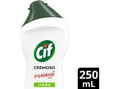 CIF Cremoso Limpeza Milagrosa Remove 100% da Sujeira Limão 250ML - 1