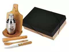 Kit para Caipirinha com Coqueteleira Inox Welf Bambu 6 peças - 0