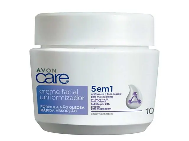 Creme Facial Uniformizador Avon Care 100g