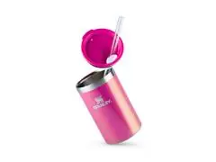 Porta Lata Can Cooler Térmico com Tampa Stanley Rosa Carnaval 296ML - 2