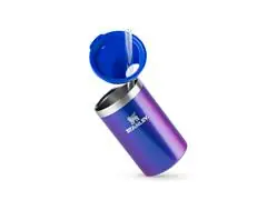 Porta Lata Can Cooler Térmico com Tampa Stanley Azul Carnaval 296ML - 2