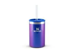 Porta Lata Can Cooler Térmico com Tampa Stanley Azul Carnaval 296ML - 0